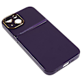 Miniatyrbild 4 av 5: För Iphone 14 Plus Pu Läder + PC Bakre cover Slimt skyddande phone case Purple