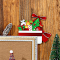 Miniatyrbild 7 av 11: Jul Dörrkarm Dekoration Santa Älg Trä Dörr Hörnskylt Ornament Juldekorationer 2024 Nyårspresenter null - C