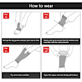Miniatyrbild 6 av 11: Sport Kompression Vad ärmar Benstrumpa för unisex löpare Shin Splint Varicose Black M
