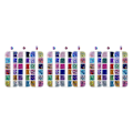 Miniatyrbillede 2 af 5: 1/2/3/5 3-sæt Tidløs Klassisk Nail Art Rhinestones Med Medium 3PCS
