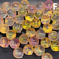 Miniatyrbild 1 av 8: 50st 12mm Glaskulor Kulor Charms Clear Pinball hine Hem F