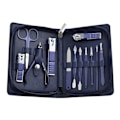 Miniatyrbild 7 av 11: 4/7/10/12/15/18st Rese Pedikyr Manikyr Set Nagelvård Clipper Sax Kit Tool Grooming Rostfritt Stål Set PU Väska 18 sets