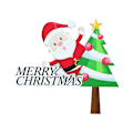 Miniatyrbild 1 av 11: Jul Dörrkarm Dekoration Santa Älg Trä Dörr Hörnskylt Ornament Juldekorationer 2024 Nyårspresenter null - C