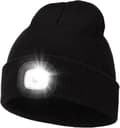 Lue med lys, 4 LED innebygd hodelykt, håndfri hodelyktlue