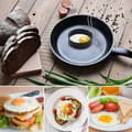 Non-Stick Äggringar, 4st Runda Äggformar i Rostfritt Stål för Stekning
