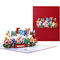 Pikkukuva 1 / 5: Christmas Pop Up -kortti - 3D-onnittelukortti syntymäpäiväkortti, Pop Up C