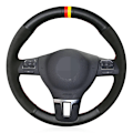 Miniatyrbild 2 av 7: (Stil 7) Cover Svart Mocka Äkta Läder För Volkswagen VW Tiguan Golf Plus Passat CC Touran Passat Alltrack Style 7