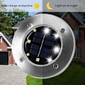 Miniatyrbild 2 av 5: Solar utomhuslampor Vattentäta, 5-pack solenergilampor för utomhus, Solar trädgårdslampor Landskapsbelysning för gräsmatta D