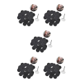 Miniatyrbilde 1 av 5: 1/2/3/5 Erstatningsputer for elektrisk fotfil Effektiv og 35mm 240Grit 50 pcs 5PCS