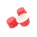 Pikkukuva 2 / 5: 50 kpl Jäätelökulhoja Jälkiruokakulhoja Jäädytetty Jogurtti Cupcake Kakku Dot/Red