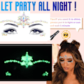 Miniatyrbild 3 av 5: Face Gems, 1 bit strass Face Stickers, Självhäftande ansikte style 4