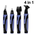 Miniatyrbillede 1 af 8: 4 i 1 næsehårstrimmer, genopladelig elektronisk skægtrimmer Blue