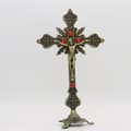 #Religiøse gaver Jesus Kristus på korsstatue Bordkrucifiks#