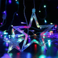 Pikkukuva 2 / 5: LED-valoverho ikkunaan - Fairy Lights - Jouluvalot - LED Fairy Lights - Tähtiverho - LED Fairy Lights (Lämmin valkoinen)
