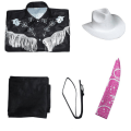 Pikkukuva 2 / 9: Ken Cosplay -asu miehille Halloween-näyttämöesityspuku Black 2xl