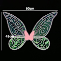 Miniatyrbild 3 av 4: Vikbara Butterfly Fairy Wings för flickor Halloween C