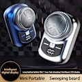 Miniatyrbillede 2 af 11: 1st bærbar barbermaskine til mænd Elektrisk genopladelig barbermaskine silver One-size