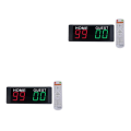 Miniatyrbild 3 av 4: 1/2 bärbar elektronisk resultattavla fjärrkontroll väggfäste 2PCS