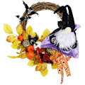 Pikkukuva 1 / 5: Tekosyksyn kurpitsahahmo seppele Halloween ulkoköynnös