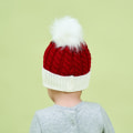 Miniatyrbilde 5 av 5: Julefest 2022 Barnstickning Hold varm Pompom Hattsømnad
