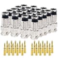 20 st BNC-kompressionskontakt 75 Ohm-koppling med kopparstift för RG58-59 Crimper Video Plug Exten