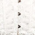 Miniatyrbillede 3 af 4: Jacquard vest shapewear, stropløs korset White S