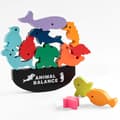 #Småbarnsleksaker för barn 3-5 år Pojkar Flickor Havsleksaker Trästaplingsspel#