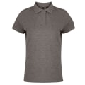 Miniatyrbilde 1 av 2: Asquith & Fox Ensfarget kortarmet pikétrøye dame/dame C Charcoal 2XL