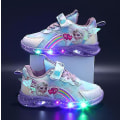Pikkukuva 3 / 3: Lasten urheilukengät Elsa Light Up Tennarit Lasten Led Light Up Tennarit Purple 26