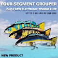 Miniatyrbilde 3 av 8: Elektrisk agn Svømming Robotsegment Fiskesluk USB Lading Svømmeagn qd 0.2