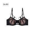 Miniatyrbillede 4 af 5: Dame BH Mesh Undertøj Deep-V Push Up Brystholder 36/80AB