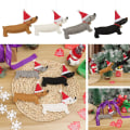 Miniatyrbilde 4 av 10: 4 STK Xmas Pendel Juletre Tilbehør SVART