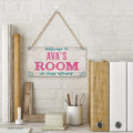 Miniatyrbild 3 av 5: Inga pojkar tillåtna tecken, Personlig flicka Cave Sign Custom Name Girls