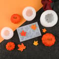 Miniatyrbilde 6 av 11: 3D Gresskar Form Epoksyform Lønneblad Form Halloween-tema Cupcake Bakeform Form DIY form Pink - Style1