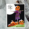 Miniatyrbillede 3 af 3: Halloween Græskar Metal Skærestencils DIY Scrapbooking Album Papirkort Skabelon Form Dekoration