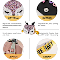 Miniatyrbilde 3 av 5: Søt reinsdyrveske Crossbody skulderveske med justerbare stropper Småbarnsveske Gaver til små jenter (rosa) NO:8