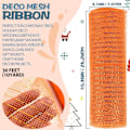 Miniatyrbild 2 av 5: Deco Mesh Band, 10 tum x 30 fot varje rulle Metalliskt mesh