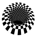 Miniatyrbilde 4 av 5: 3D-printet Rutete Illusjon Vortex Teppe Gulvmatte for stueinnredning 160cm