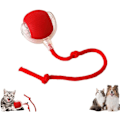 Miniatyrbild 1 av 7: Rullande Boll, Hundtuggboll, Interaktiv Hundsmart Bollleksak, Interaktiv Kattleksak, 360° Smart Automatisk qd Red