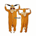Miniatyrbild 3 av 3: Halloween Onesie För Vrouwen Mannen Vuxna Barn Djur Kigurumis Pyjamas Tecknad Pyjamas Hemkläder Ko Eevee Onesie