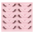 Miniatyrbild 1 av 11: Halvfransar Naturligt utseende Wispy Cat-Eye Ögonfransar 3 lösögonfransar Fluffy-Soft 10 Par Faux Mink Fake Lashes Sets D