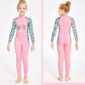 Miniatyrbillede 7 af 11: Børn Helkrops Langærmet Badedragt Børn Solbeskyttende Surf Svømning Pink S