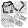Miniatyrbild 4 av 5: Astronautdräkt Herr Halloween-kostym för kvinnor Jumpsuits Astronautdräkt Cosplay-kostymer för vuxna men silver XL