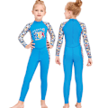 Miniatyrbilde 9 av 11: Barn Helkroppsdrakt Langermet Badedrakt Barn Solbeskyttelse Svømming Blue 2XL