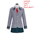 Miniatyrbillede 1 af 5: Anime My Hero Academia Midoriya Izuku Bakugou Katsuki Cosplay Kostume Ochaco Uraraka Boku no Hero Academia Halloween Uniform Sæt A2 XXL