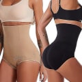 Miniatyrbillede 2 af 5: Højtaljet mave-stringtrusse til damer Beige 3XL and 4XL
