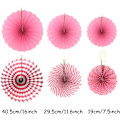 Miniatyrbilde 2 av 7: 19 Stykker Silkepapir Pomponer, Papirvifter og Rosa