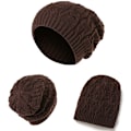 Miniatyrbilde 3 av 3: Cap Mode Hold Varm Vinterluer Strikket Ullue coffee