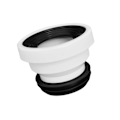 Miniatyrbild 1 av 5: 1/2/3/5 Offset toalettflänskoppling PVC för reparation av urinaler Straight Not Remove 1 Pc