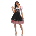 Miniatyrbild 2 av 5: Kvinnors Oktoberfest Beer Maid Costume Bavarian Traditional Dirndl Dress Black XL
